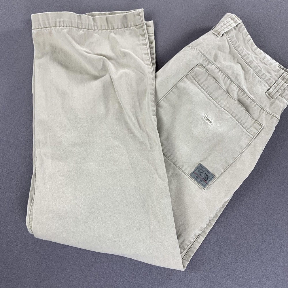 The North Face Pants Mens 34x29 Beige Khaki Cotton Outdoor Chino Hiking Workwear